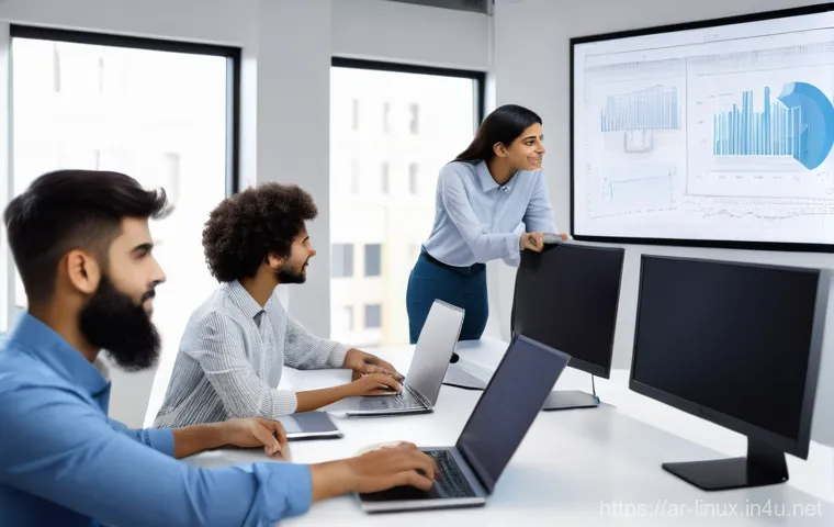 리눅스 필기 시험의 효율적인 학습 계획 - **Prompt: "A determined young Arab man, wearing smart casual attire like a collared shirt and trouse...