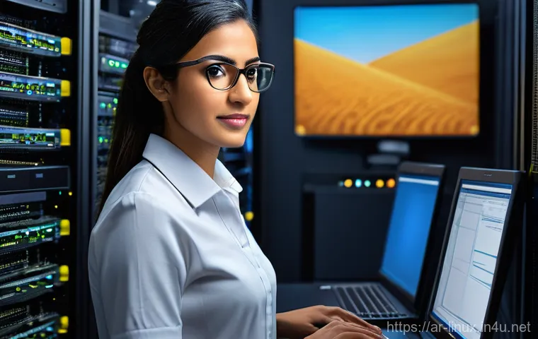 리눅스 필기 시험의 효율적인 학습 계획 - **Prompt: "A group of diverse young Arab tech professionals, both male and female, dressed in profes...